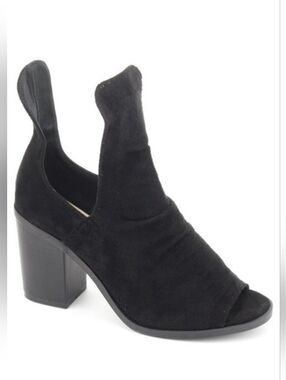 Nature Breeze Black Heeled Peep Toe Booties Women’s sizes 7- 11
